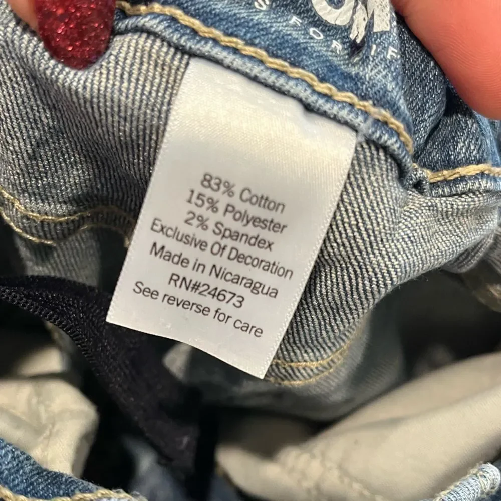 Sonoma Boys Youth Straight Jeans Mid Rise Adjustable Waist Medium Wash Size 12S